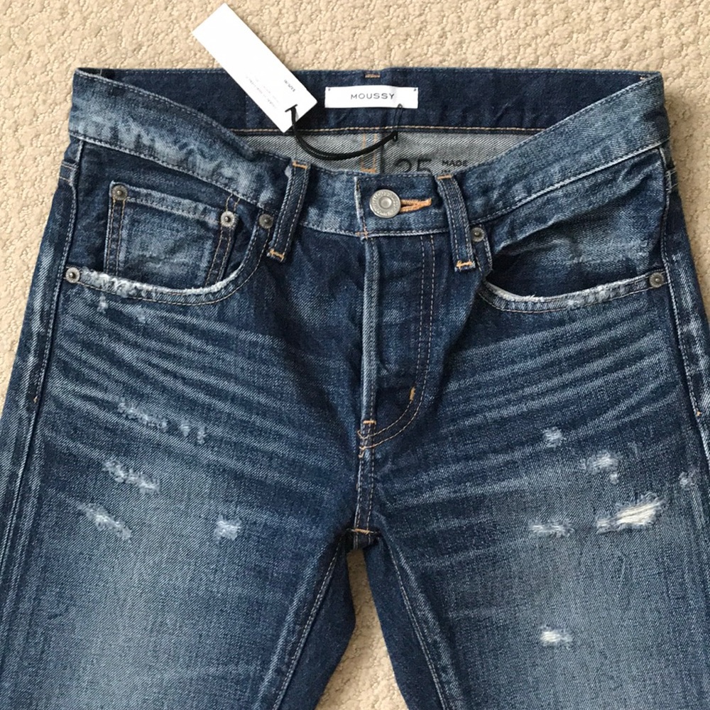 SOLD!❌❌❌Moussy Denver Tapered jeans, size 25 - Picture 2 of 8